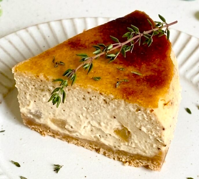 アールグレーとリンゴのチーズケーキ（カット）