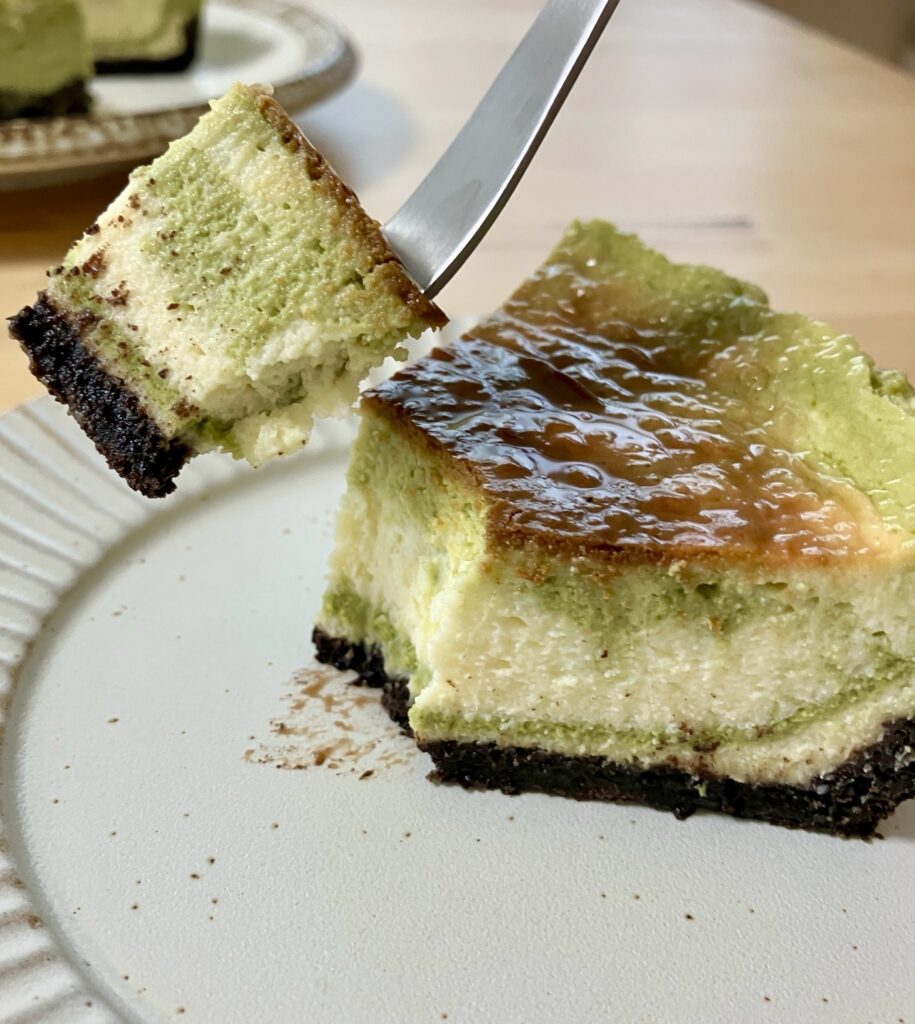 抹茶ベイクドチーズケーキ