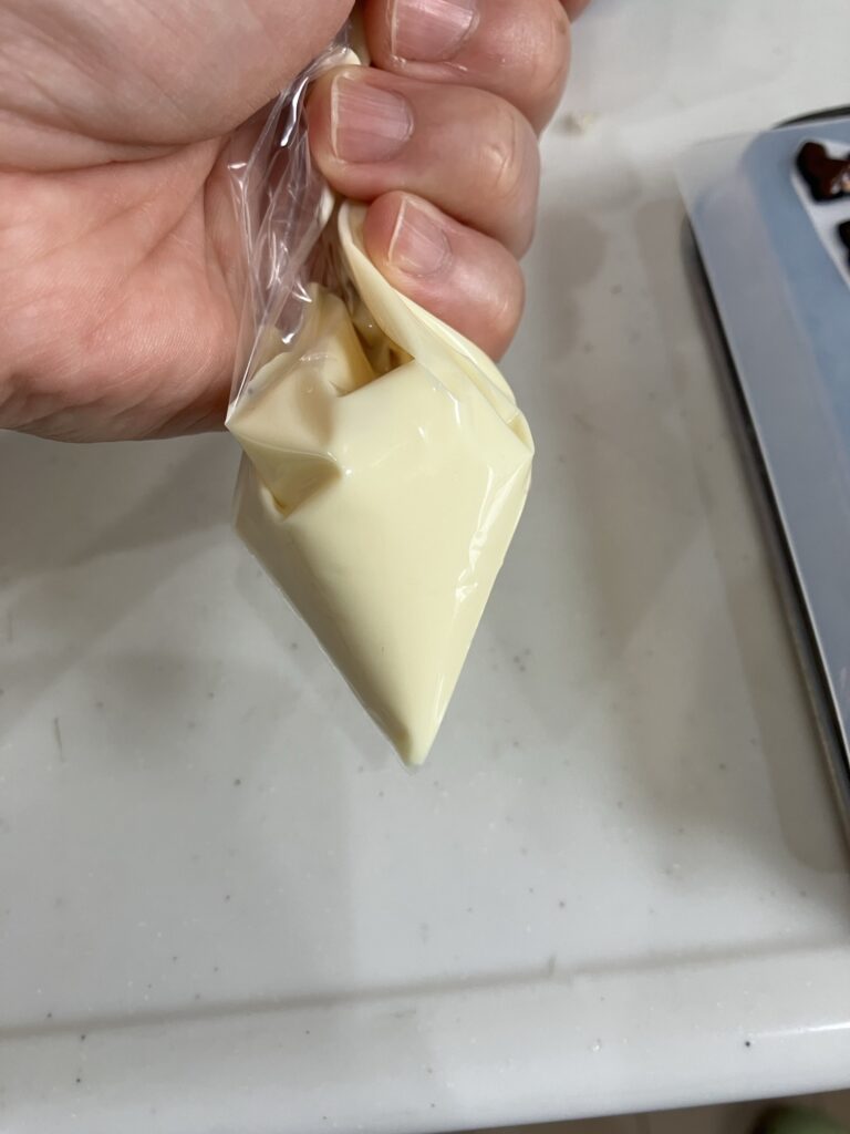 ジッパーバッグのチョコペン