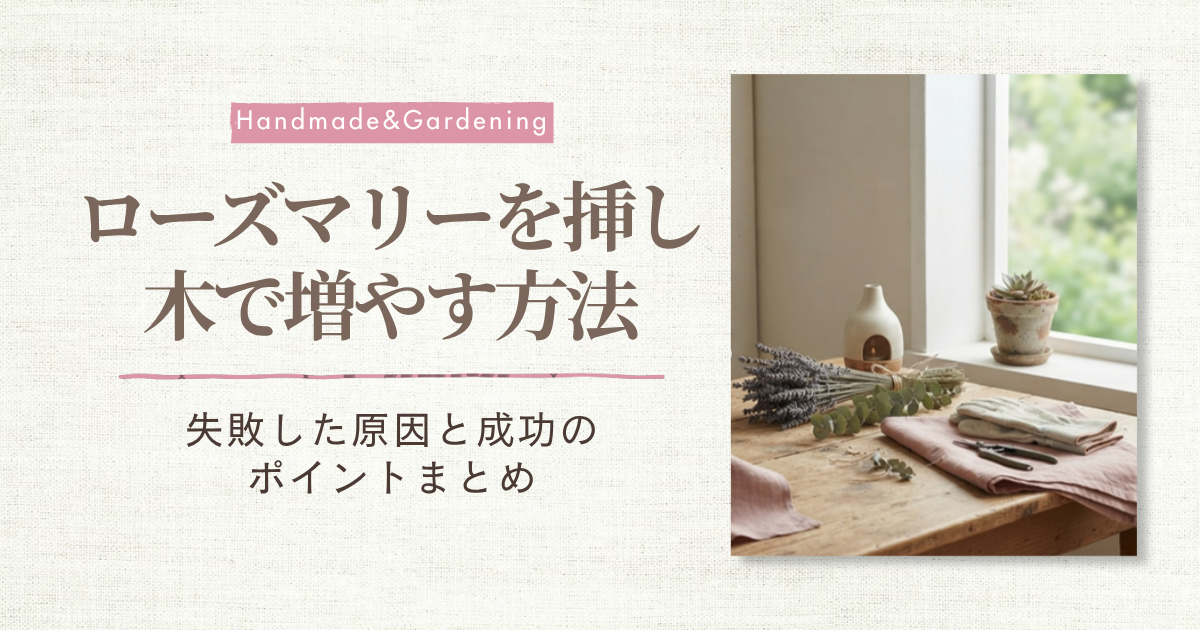 ローズマリー挿し木