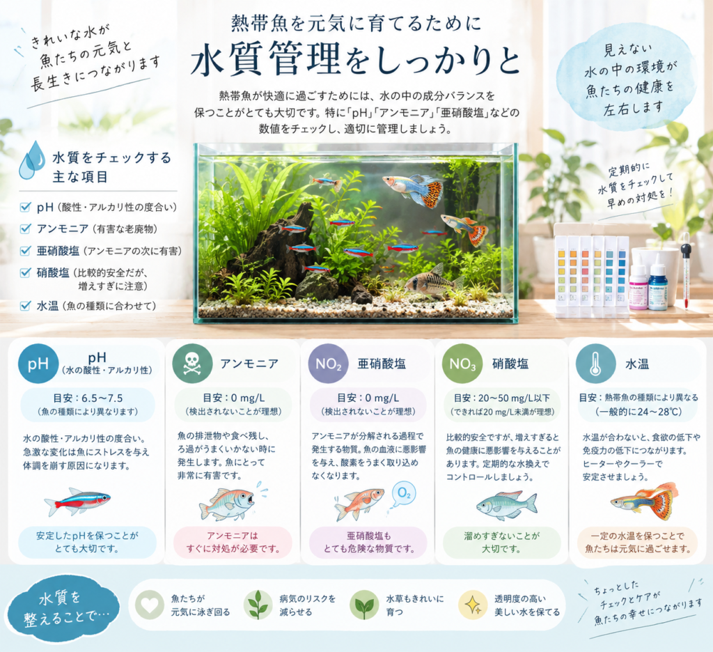熱帯魚のための水質管理ガイド